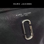 MARC JACOBS-035 正品最新款時尚三羊皮柔軟黑色腰包