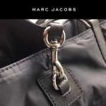 MARC JACOBS-034 正品新款購物袋帆布配十字紋牛皮超輕購物袋