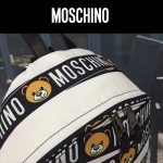 Moschino-040 莫斯奇諾小熊印花布時尚潮流雙肩包