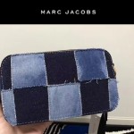Marc Jacobs-010 春夏系列宋茜同款牛仔布拼接徽章單肩斜挎包相機包