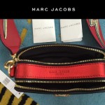 Marc Jacobs-03-5 劉詩詩同款snapshot藍白輻射亮片原版爆裂紋牛皮相機包