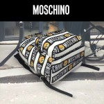 Moschino-040 莫斯奇諾小熊印花布時尚潮流雙肩包