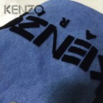 KENZO-003 輕便實用女士原單牛仔布配牛皮抽繩單肩水桶包