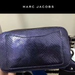 Marc Jacobs-09 專櫃新款女士藍色蛇紋配青蛙亮片單肩斜挎包相機包