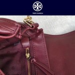 Tory Burch-053 牛皮花朵女士鏈條單肩斜挎包