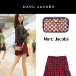 Marc Jacobs-03-5 劉詩詩同款snapshot藍白輻射亮片原版爆裂紋牛皮相機包
