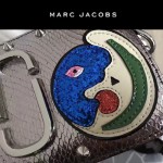 Marc Jacobs-04 貴奢華銀色蛇紋配日月刺繡鑲鑽單肩斜挎包相機包