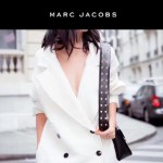 Marc Jacobs-06 宋佳同款蛇形金屬扣黑色牛皮大號單肩斜挎包