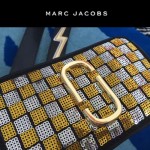 Marc Jacobs-03-4 劉詩詩同款snapshot黃白輻射亮片原版爆裂紋牛皮相機包