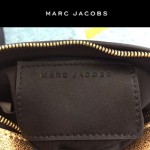Marc Jacobs-03-4 劉詩詩同款snapshot黃白輻射亮片原版爆裂紋牛皮相機包