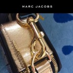 Marc Jacobs-03-4 劉詩詩同款snapshot黃白輻射亮片原版爆裂紋牛皮相機包