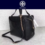 Tory Burch-051 羊皮菱紋女士手提單肩斜挎包