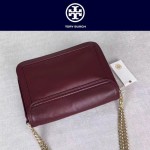 Tory Burch-053 牛皮花朵女士鏈條單肩斜挎包