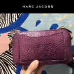 Marc Jacobs-05 個性百搭新款紫色蛇紋配蘑菇亮片單肩斜挎包相機包
