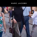 Marc Jacobs-011-2 宋佳同款蛇形金屬扣棗紅色牛皮小號單肩斜挎包