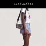 Marc Jacobs-04 貴奢華銀色蛇紋配日月刺繡鑲鑽單肩斜挎包相機包