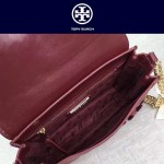 Tory Burch-053 牛皮花朵女士鏈條單肩斜挎包