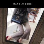 Marc Jacobs-06 宋佳同款蛇形金屬扣黑色牛皮大號單肩斜挎包