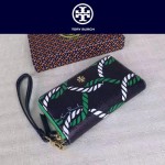 Tory Burch-050 PVC印花款女士單拉鏈手腕包配有包裝盒手腕包