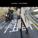 Marc Jacobs-06 宋佳同款蛇形金屬扣黑色牛皮大號單肩斜挎包