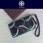 Tory Burch-050 PVC印花款女士單拉鏈手腕包配有包裝盒手腕包