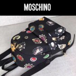 Moschino-041 莫斯奇諾客供尼龍印花款女士休閒雙肩包