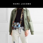 Marc Jacobs-010 春夏系列宋茜同款牛仔布拼接徽章單肩斜挎包相機包