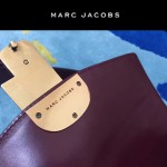 Marc Jacobs-06-2 范瑋琪同款蛇形金屬扣棗紅色牛皮大號單肩斜挎包