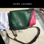 Marc Jacobs-013 復古新款蛇形金屬扣拼色羊皮單肩斜挎包