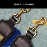 Marc Jacobs-010 春夏系列宋茜同款牛仔布拼接徽章單肩斜挎包相機包