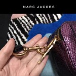 Marc Jacobs-05 個性百搭新款紫色蛇紋配蘑菇亮片單肩斜挎包相機包