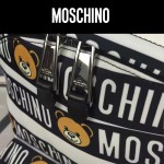 Moschino-040 莫斯奇諾小熊印花布時尚潮流雙肩包