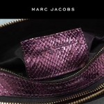 Marc Jacobs-05 個性百搭新款紫色蛇紋配蘑菇亮片單肩斜挎包相機包
