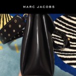 Marc Jacobs-06 宋佳同款蛇形金屬扣黑色牛皮大號單肩斜挎包