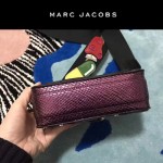 Marc Jacobs-05 個性百搭新款紫色蛇紋配蘑菇亮片單肩斜挎包相機包