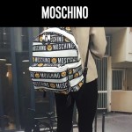 Moschino-040 莫斯奇諾小熊印花布時尚潮流雙肩包