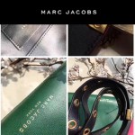 Marc Jacobs-013 復古新款蛇形金屬扣拼色羊皮單肩斜挎包