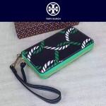 Tory Burch-050 PVC印花款女士單拉鏈手腕包配有包裝盒手腕包
