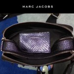 Marc Jacobs-09 專櫃新款女士藍色蛇紋配青蛙亮片單肩斜挎包相機包