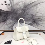 Delvaux-04-9 時尚復古brilliant 白色原版BOX光面牛皮手提單肩包