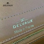 Delvaux-030-2 Sellier Brillant鱷魚紋牛皮 小羊皮內裏可調節肩帶原裝禮盒手提單肩斜挎包