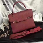 Delvaux-033 全新牛頸紋TP系列配粗肩背手提單肩包