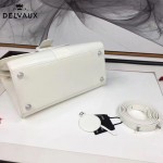 Delvaux-05-7 復古風brilliant 白色原版BOX光面牛皮大號手提單肩包