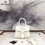 Delvaux-04-9 時尚復古brilliant 白色原版BOX光面牛皮手提單肩包