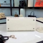 Delvaux-03-2 皇室御用手工編織原版胎牛皮配綿羊皮豎款大號手袋