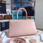 Delvaux-18-2 名媛必備brillant粉色原版粒面牛皮橫款大號手袋