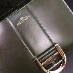 Delvaux-04-8 時尚復古brilliant 軍綠色原版BOX光面牛皮手提單肩包