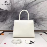 Delvaux-05-7 復古風brilliant 白色原版BOX光面牛皮大號手提單肩包