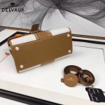 Delvaux-012 最新爆款純手工編織絲麻配原版牛皮豎款大號手提單肩包