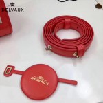 Delvaux-04-3 時尚復古brilliant 西瓜紅原版BOX光面牛皮手提單肩包